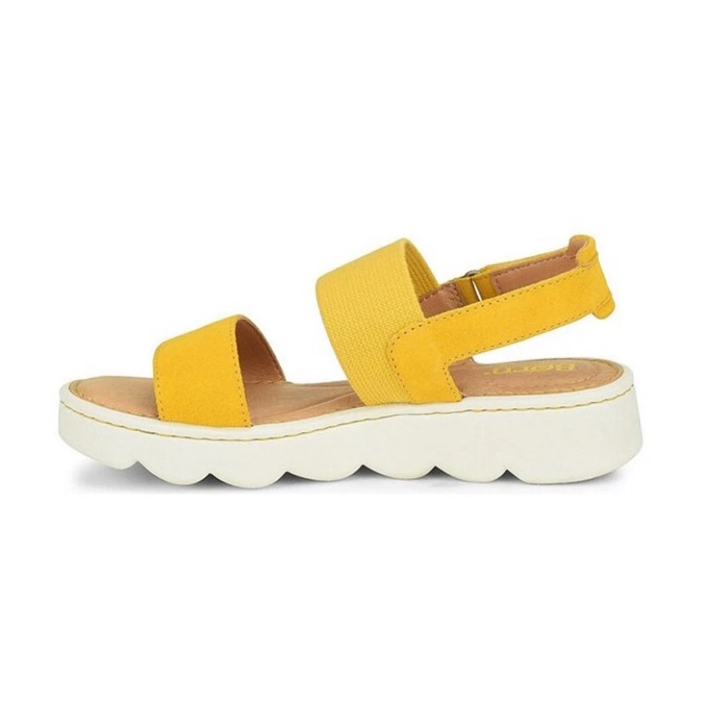 BORN Women's Patriotic Suede Slingback Sandal Yellow - Picture 3 of 12